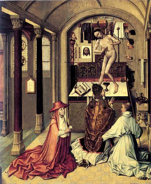 Robert Campin mass of Saint Gregory Spain oil painting art